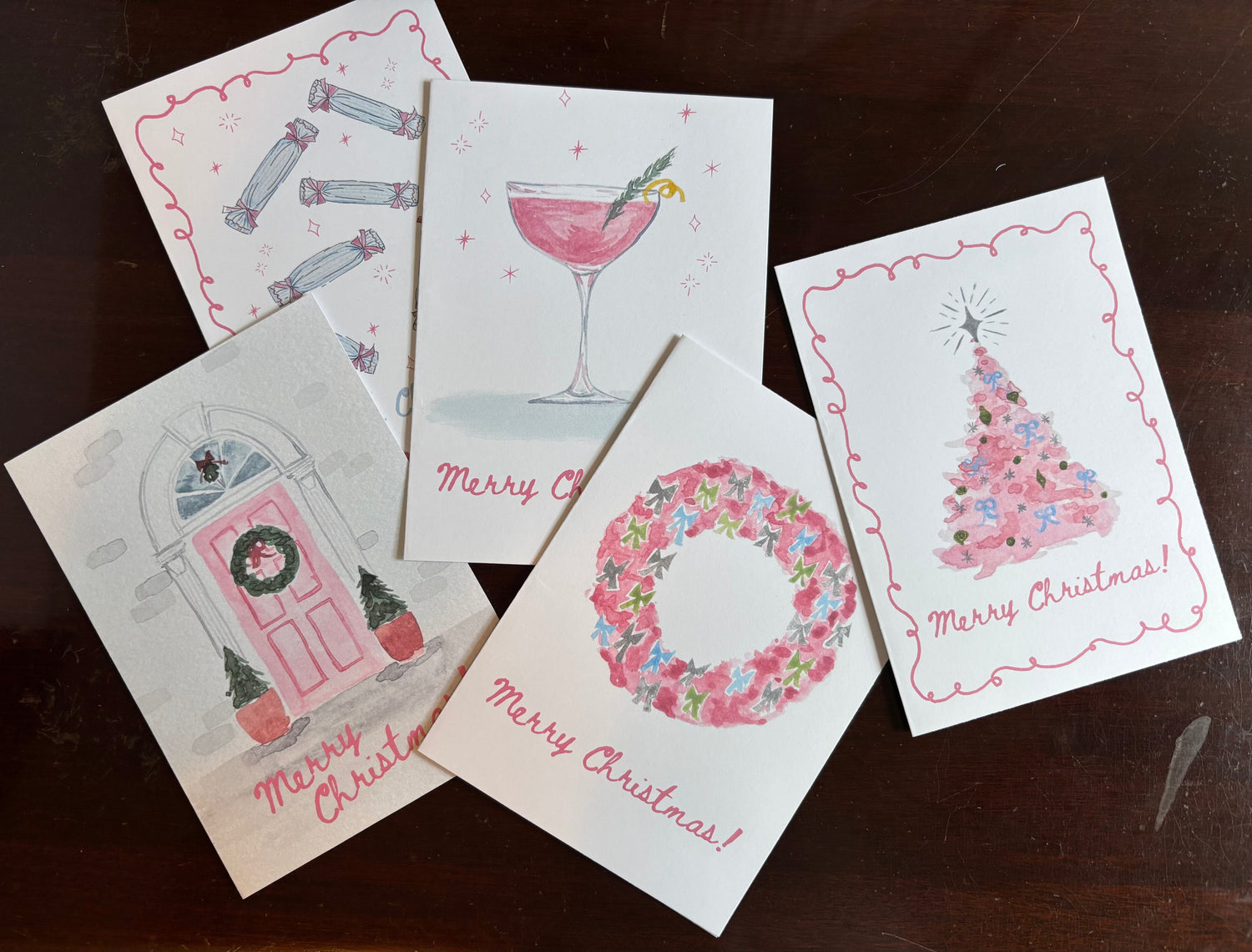 Merry and Bright Pink! Christmas Card Collection